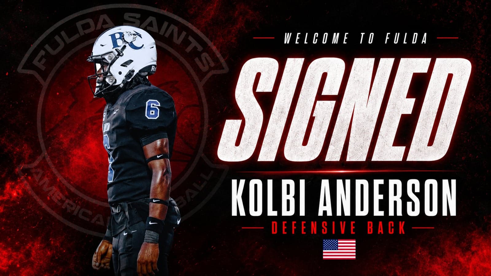 Kolbi Anderson — Cornerback der Fulda Saints